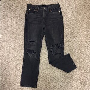 Women's Black Distressed Lucky Brand Jeans